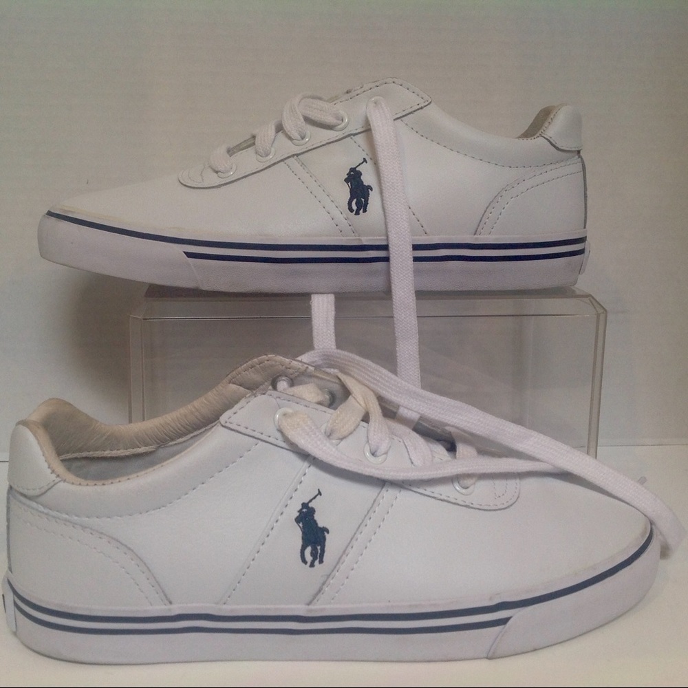 Polo by Ralph Lauren Hanford White Leather 7.5  D
